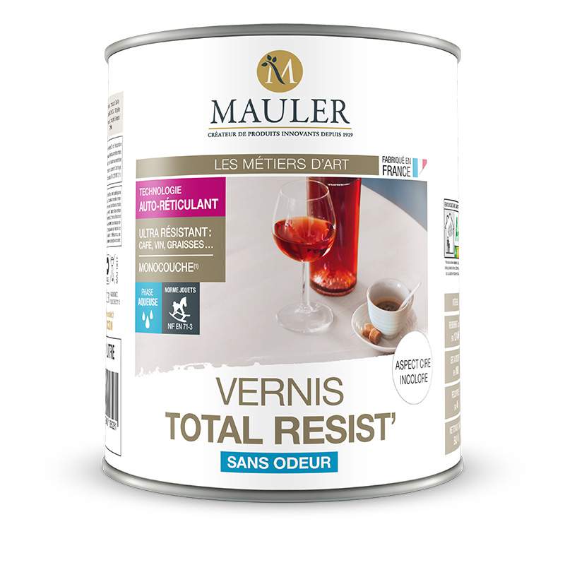 Vernis mat acrylique polyuréthane contact alimentaire pour la protection  des meubles et boiseries intérieures.